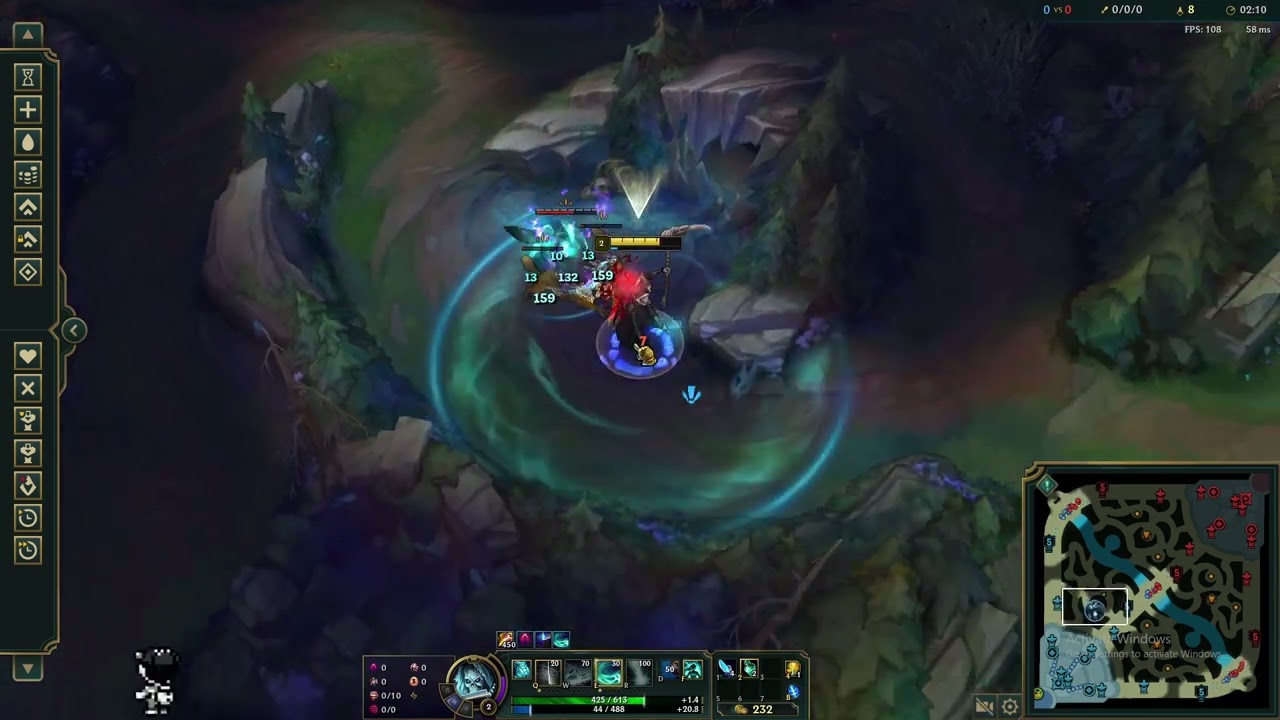 (beginner karthus) clear 3:05 one smite (QQA when kiting, Spam Q when standing still)