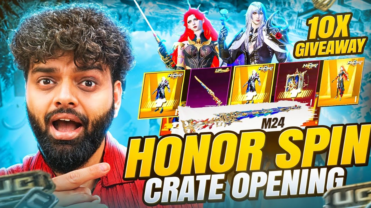 10 RP Giveaways Only🔥Honor Spin Crate Opening Sab Milega? Part II