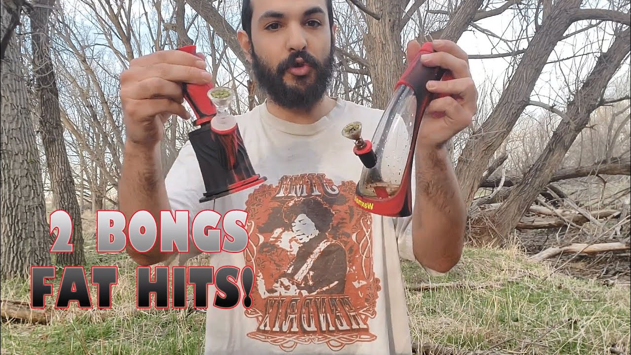 FAT HITS WITH TWO SILICONE WATER PIPES