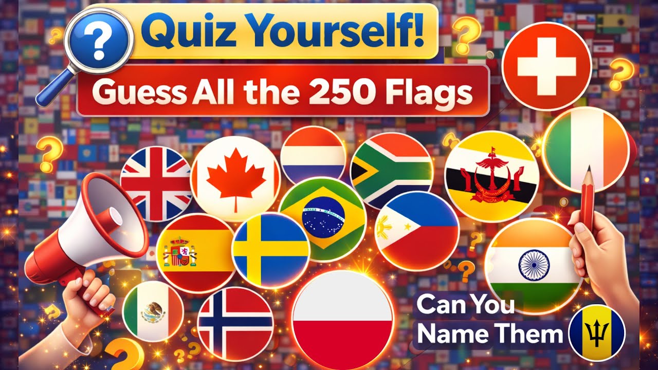 Guess All 250 Flags | Ultimate World Flag Challenge