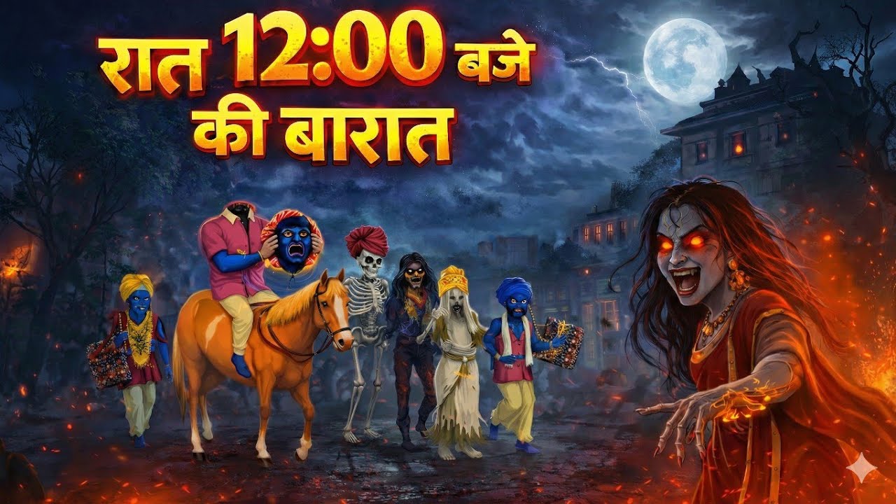 Raat 12:00 Baje Ki Barat | Real Horror Story | 2D Animation @Toons_Dastak 