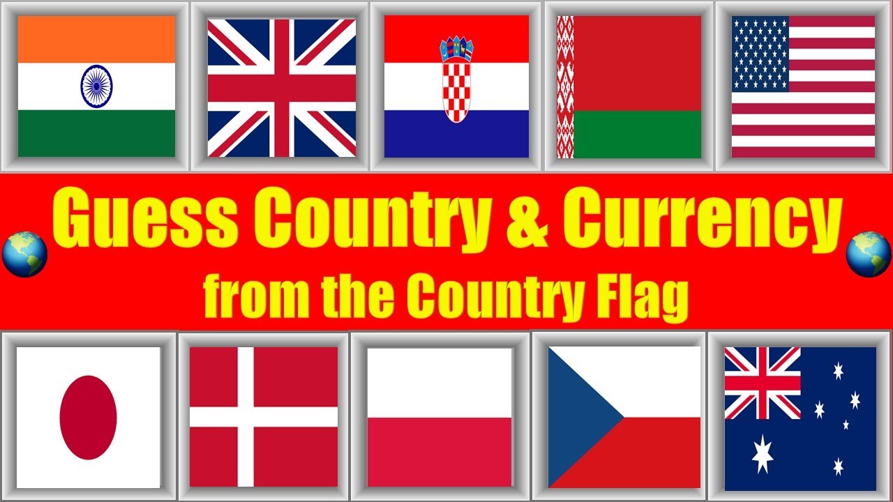 🌍Guess 50 Popular Countries & Currencies 💰 💵 💶 💴from the Flags 🚩
