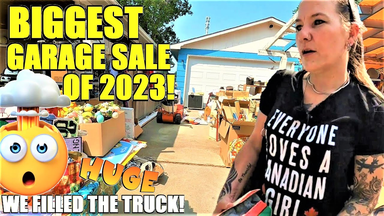 Ep526:  BIGGEST GARAGE SALE OF 2023  🤯🤯🤯 WE FILLED THE TRUCK!  🤯🤯🤯  BEST GARAGE SALE OF 2023