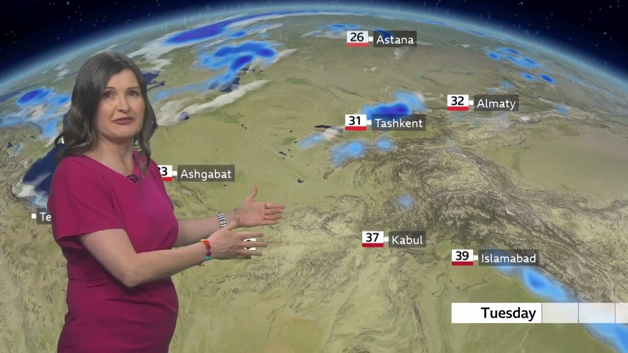 BBC Weather today in SOUTH AND CENTRAL ASIA -  June 29th 2026