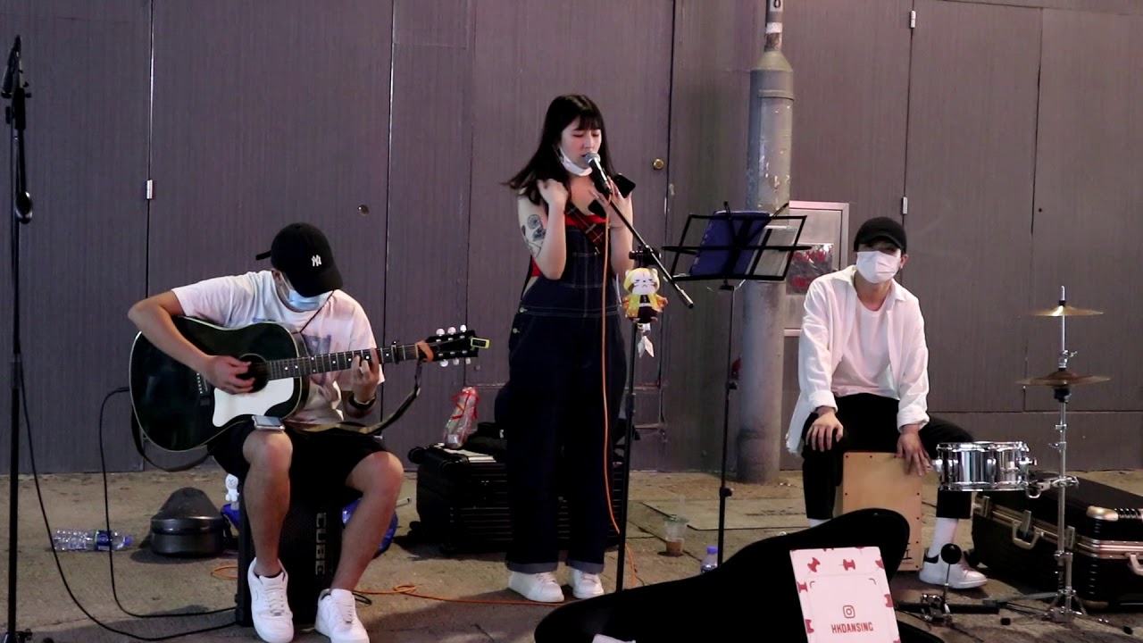 逃生門/在月台上等你/傾城-Cover By Midnight@2020/11/02~旺角銀行中心E2出口Busking