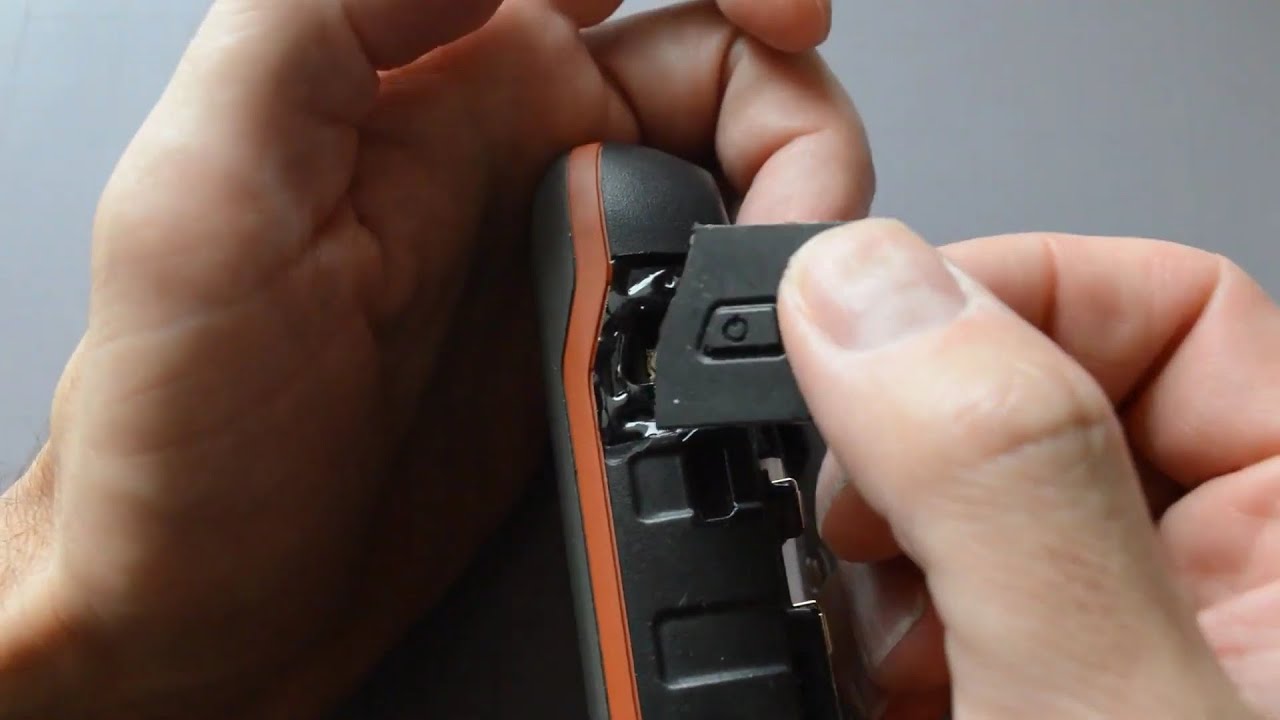 Reparar boton encendido de goma Garmin Montana 600 610 650 680
