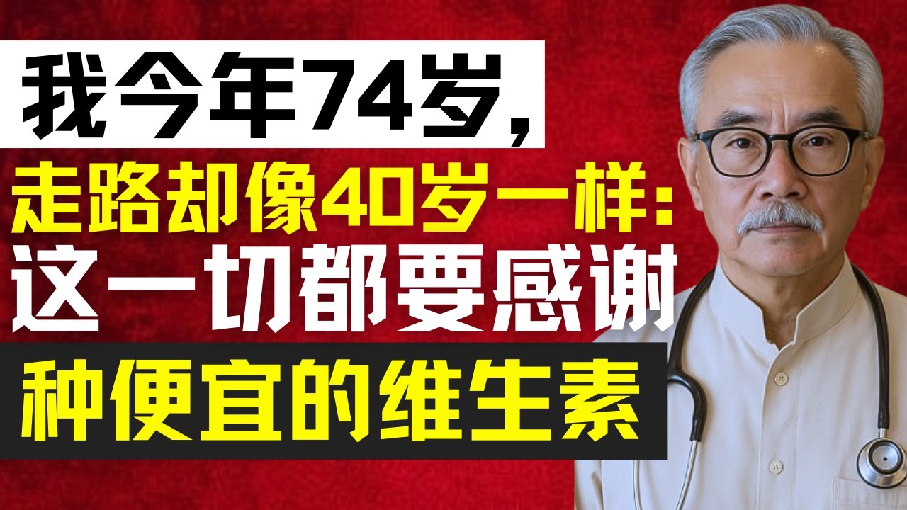最便宜、最有效的维生素，助你70岁后行走更顺畅 | 林强医生