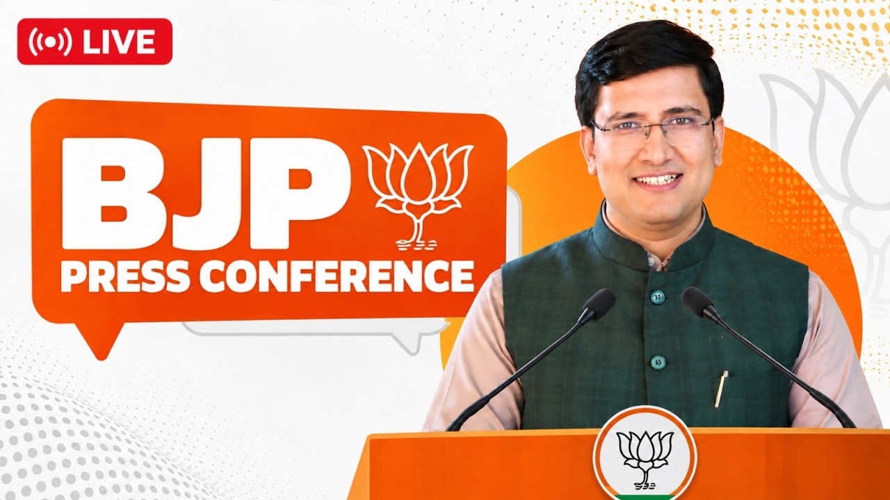 LIVE: BJP National Media Co-convener Shri Sidharth Yadav addresses press conference at BJP HQ, Delhi