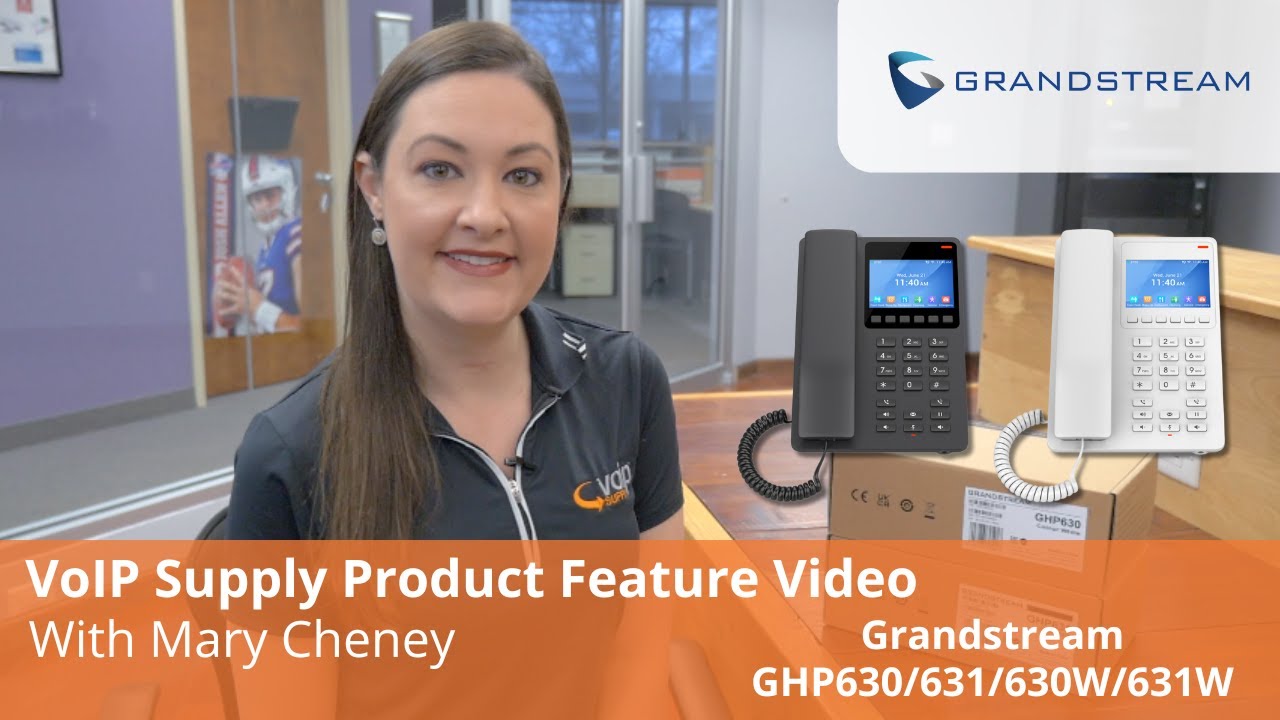 Видеоролик о возможностях гостиничного телефона Grandstream GHP630, GHP631, GHP630W, GHP631W | Vo...