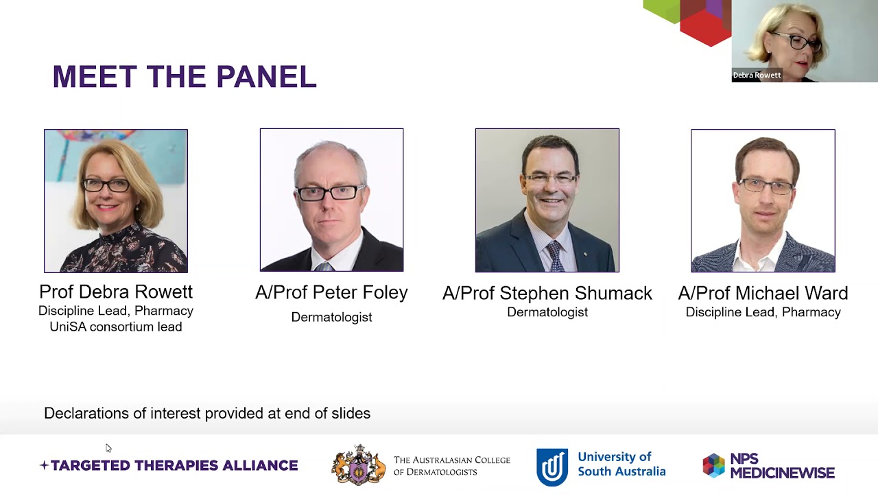 Online panel discussion: Plaque psoriasis: the evidence to guide practice pathways