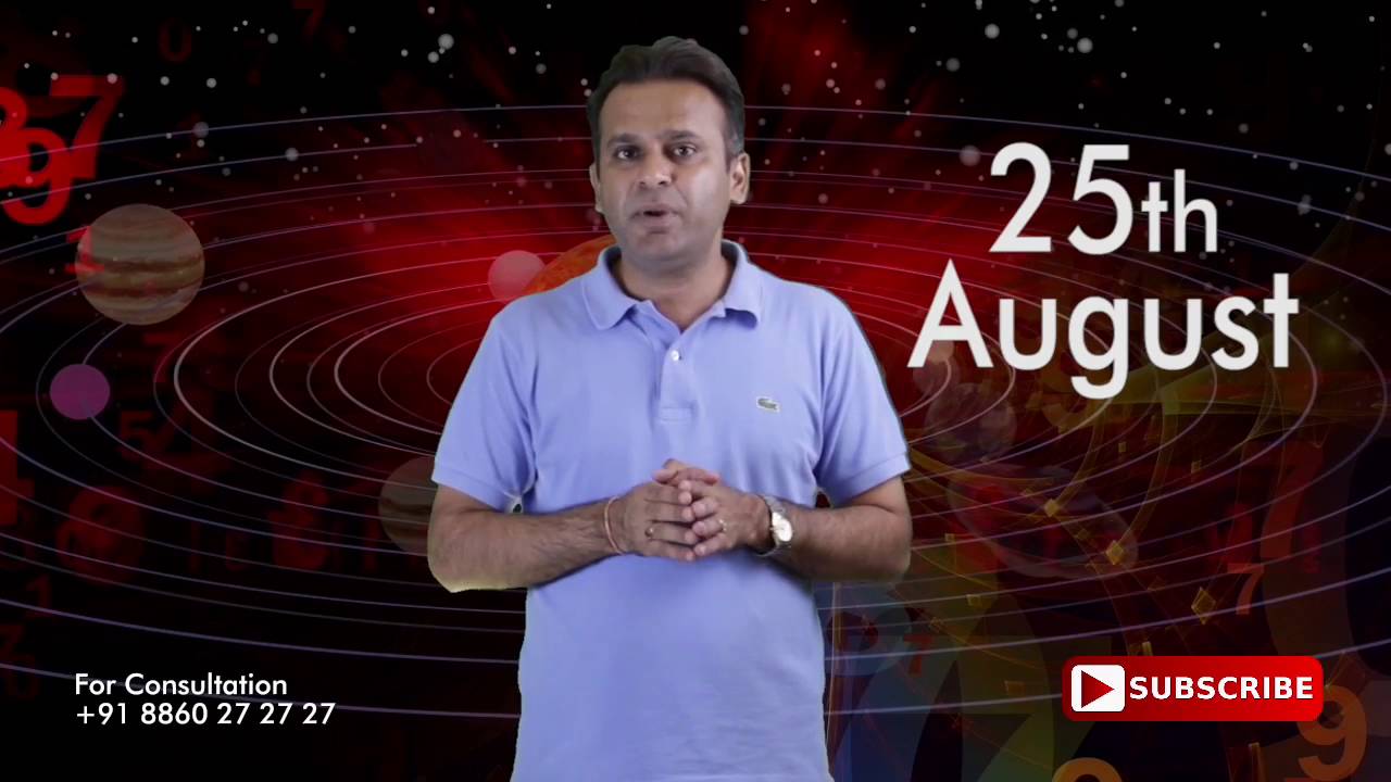 Astrological Prediction for the Person Born on 25th August | Astrology Planets