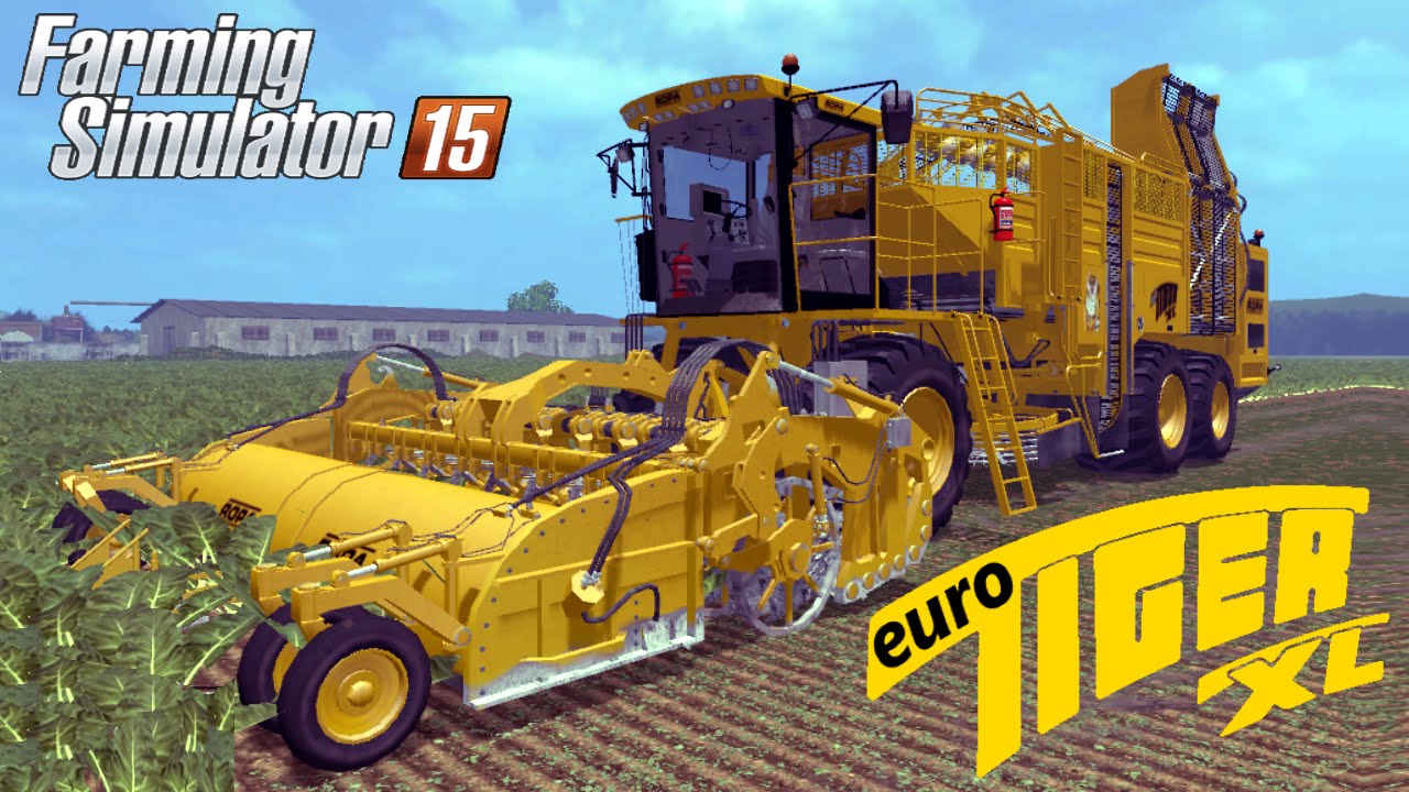Farming Simulator 2015 ROPA EURO TIGER V8 3 XL harvesting sugar Beet
