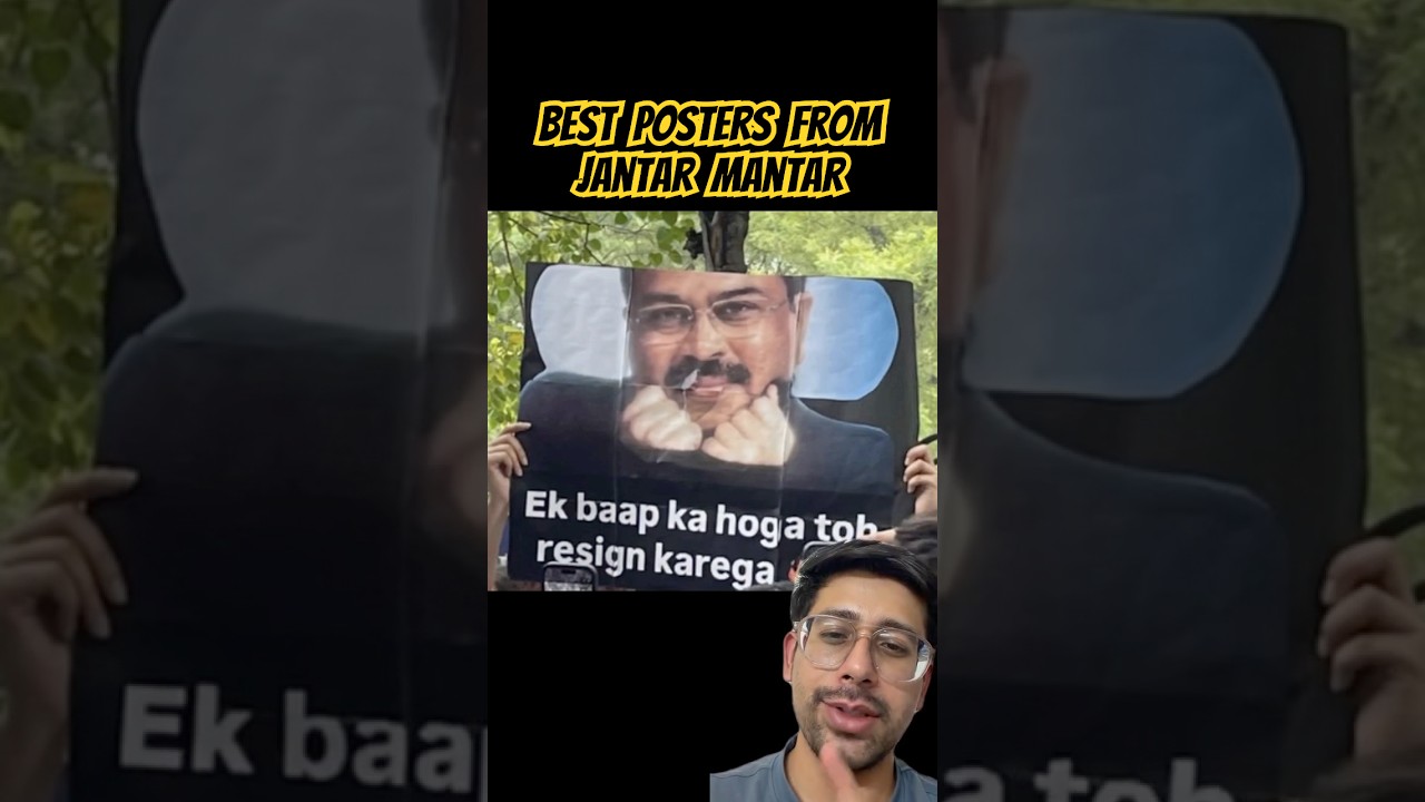 Best Posters from Jantar Mantar Protest 🔥 Meme Reacts 😂