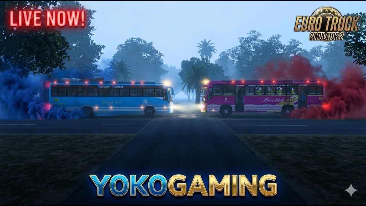 KERALA TOURIST BUS | LOGITECH G29 |    YOKOGAMING |  #eurotrucksimulator2