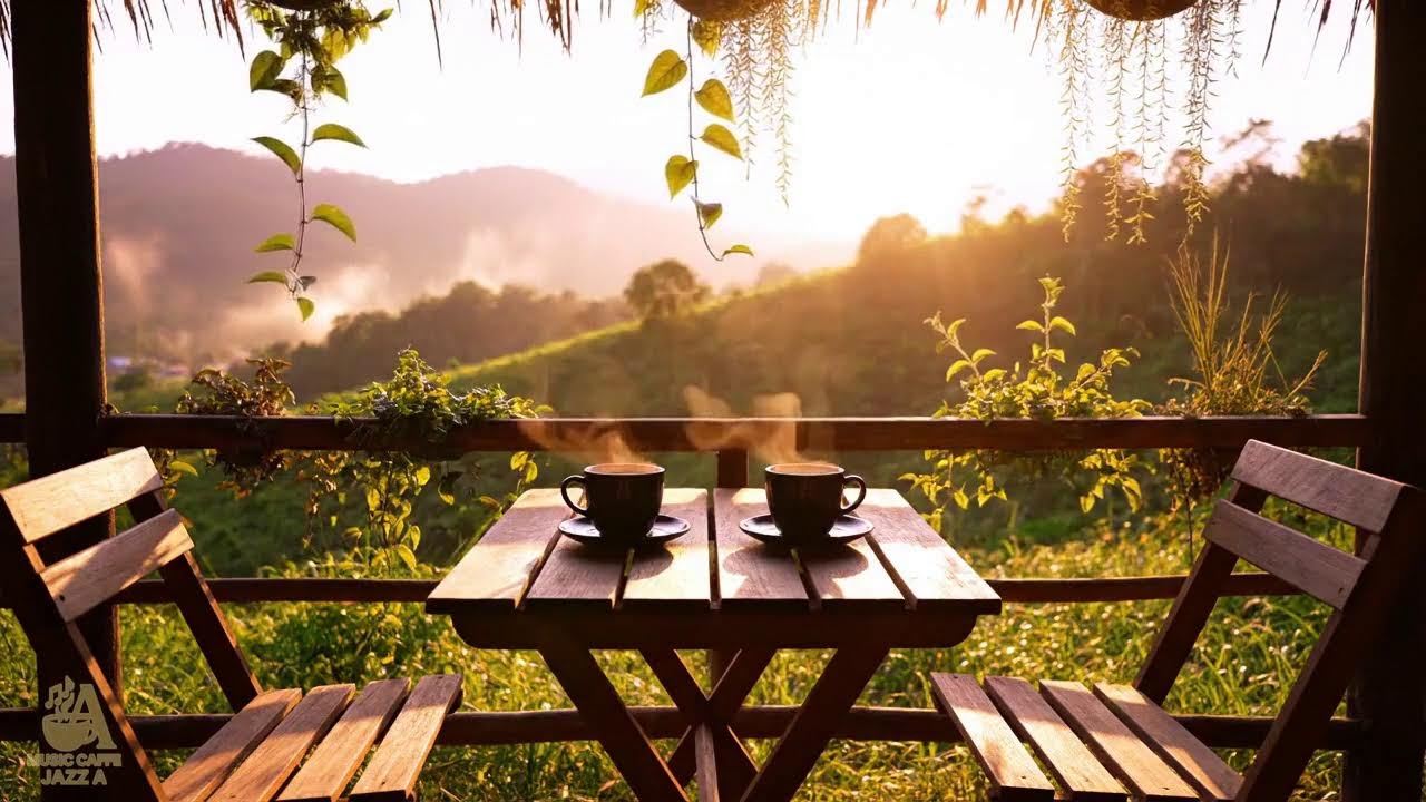 #1 Cozy Morning Jazz Cabin for Positive Energy | Gentle Lakeside Jazz Background Music for Work ☕☕☕