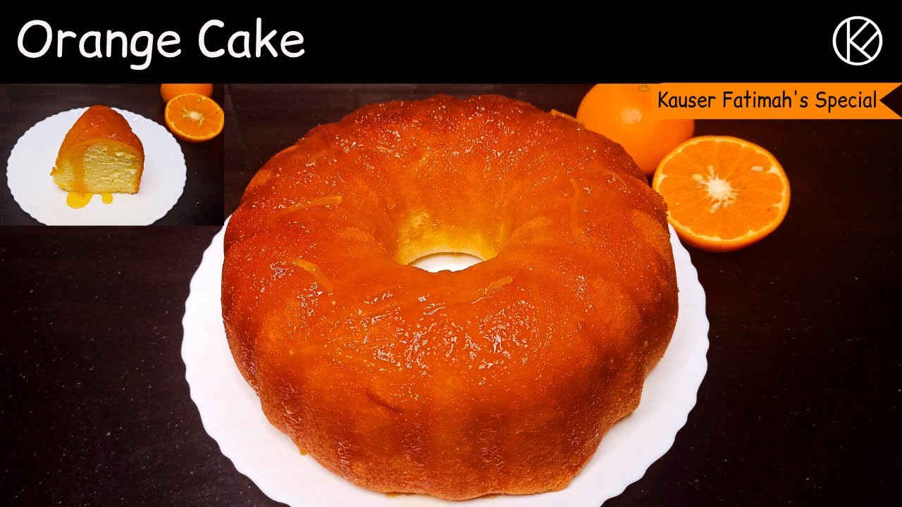 Orange Cake | Without Oven | Kauser Fatimah
