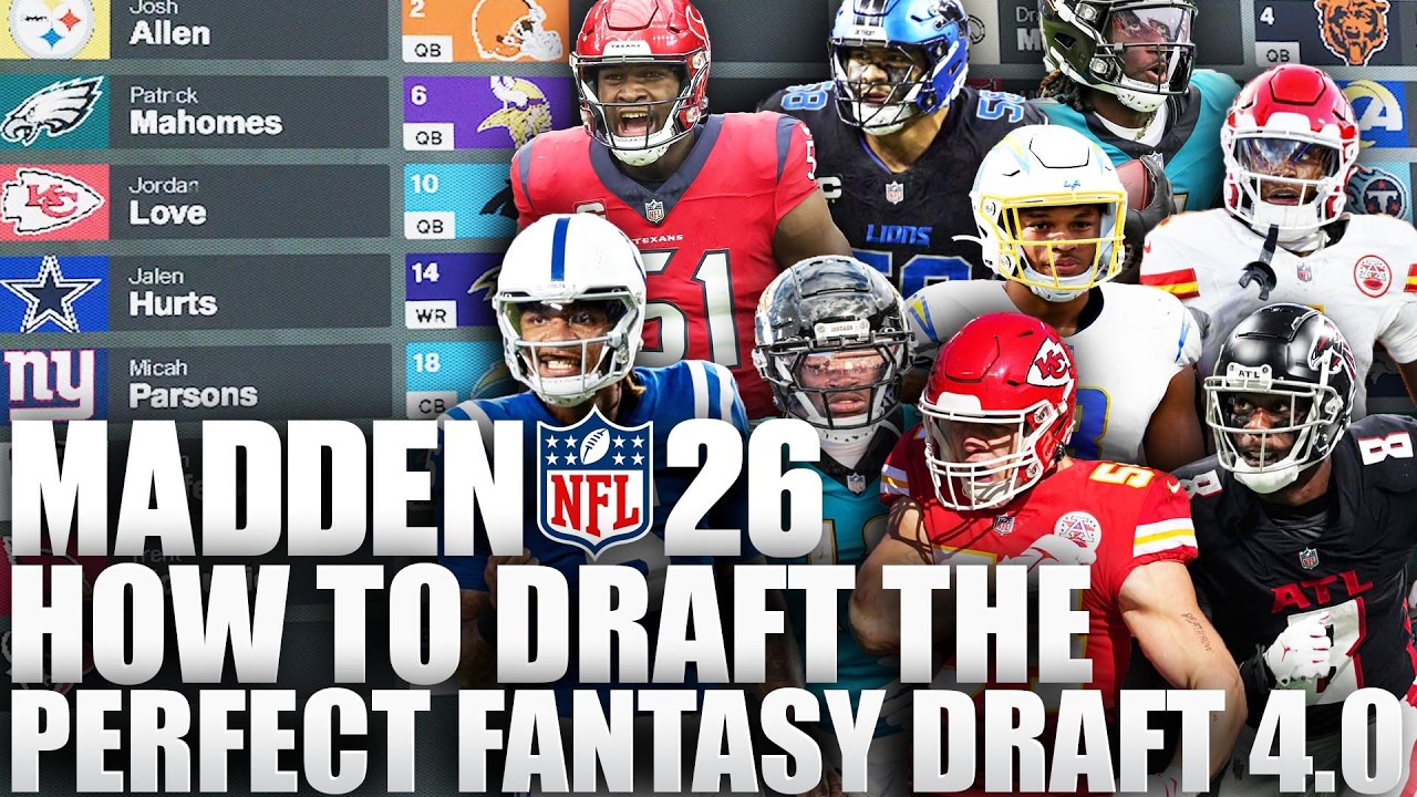 This Is How To Draft The Perfect Fantasy Draft Team on Madden 26 Franchise Final Roster Version