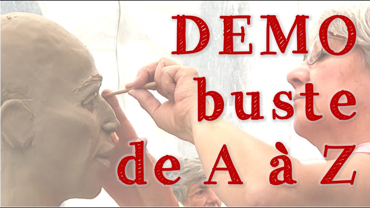 DEMO : Sculpture d'un buste complet en argile et en live !