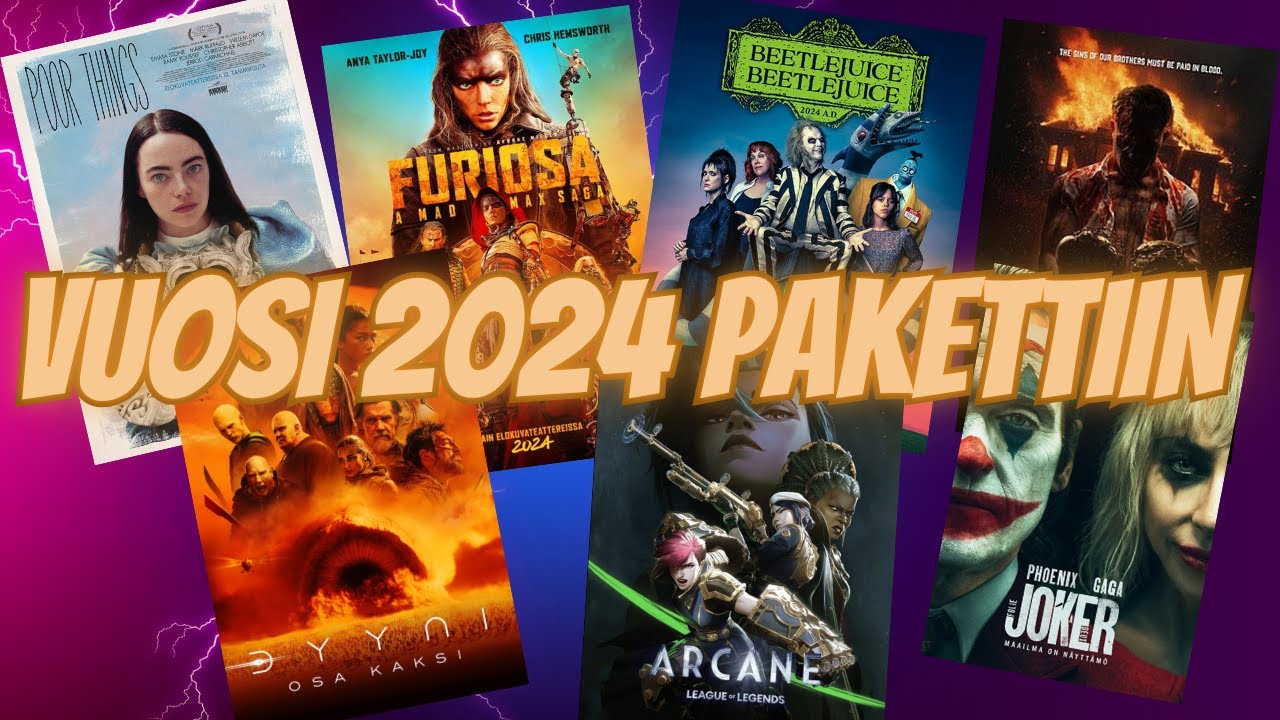 MITÄ TAPAHTUI VUONNA 2024 -elämä, leffat ja sarjat - JA Mitä onkaan luvassa vuonna 2025