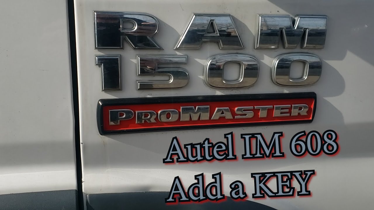 Ram Promaster Add a Key Autel IM
