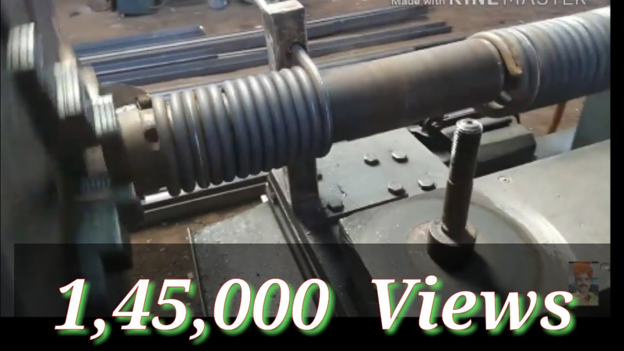 Lathe machine par sariye ki ring , लेंथ मशीन पर सरीये की रिंग