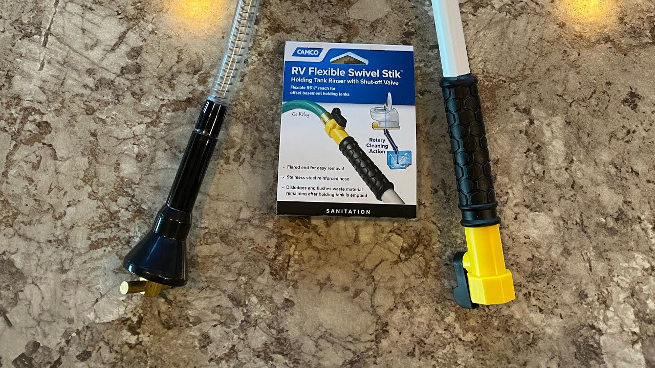 RV tank gauge says Full when empty. Easy fix using Camco RV Swivel Stick.