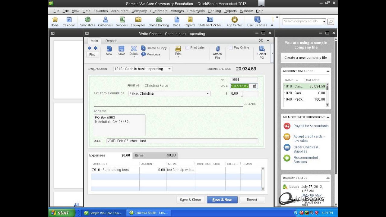 QuickTips™: Voiding vs Deleting Checks by QuickBooks® Made Easy™
