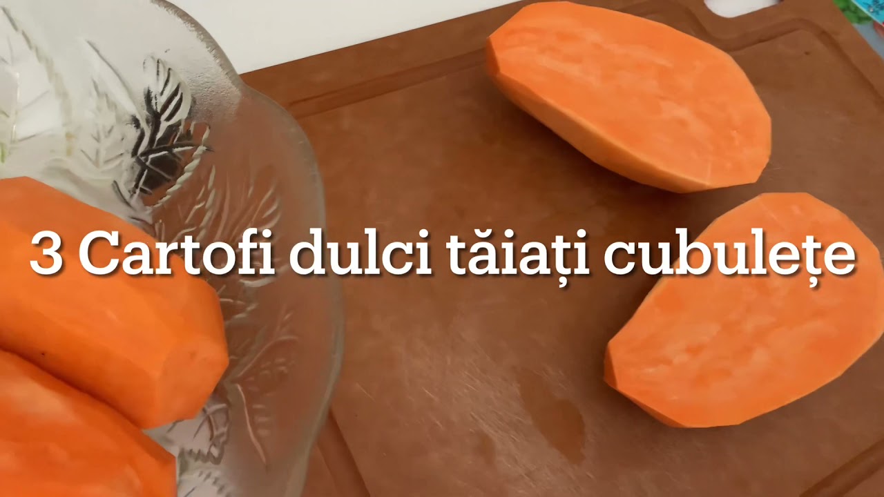 Cartofi dulci la cuptor RETETA SIMPLA