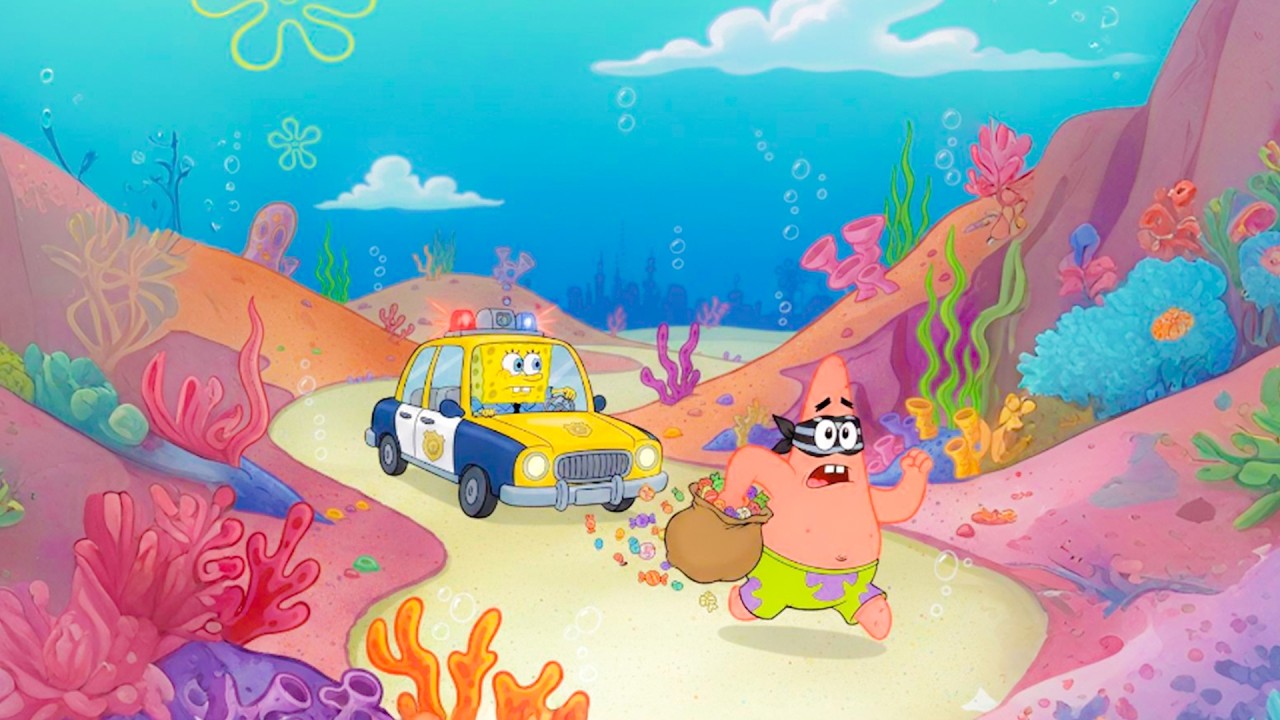 Patrick on the Run with Stolen Candy 🍬🏃 SpongeBob’s Wild Ocean Chase | Funny SpongeBob Animation