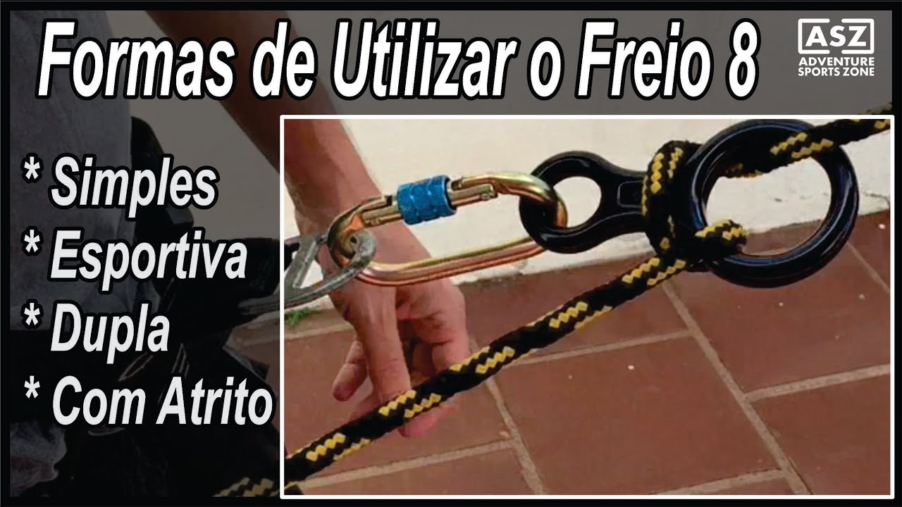 4 Formas de Como Utilizar o Freio 8 - Simples / Esportiva / Dupla / Com Atrito