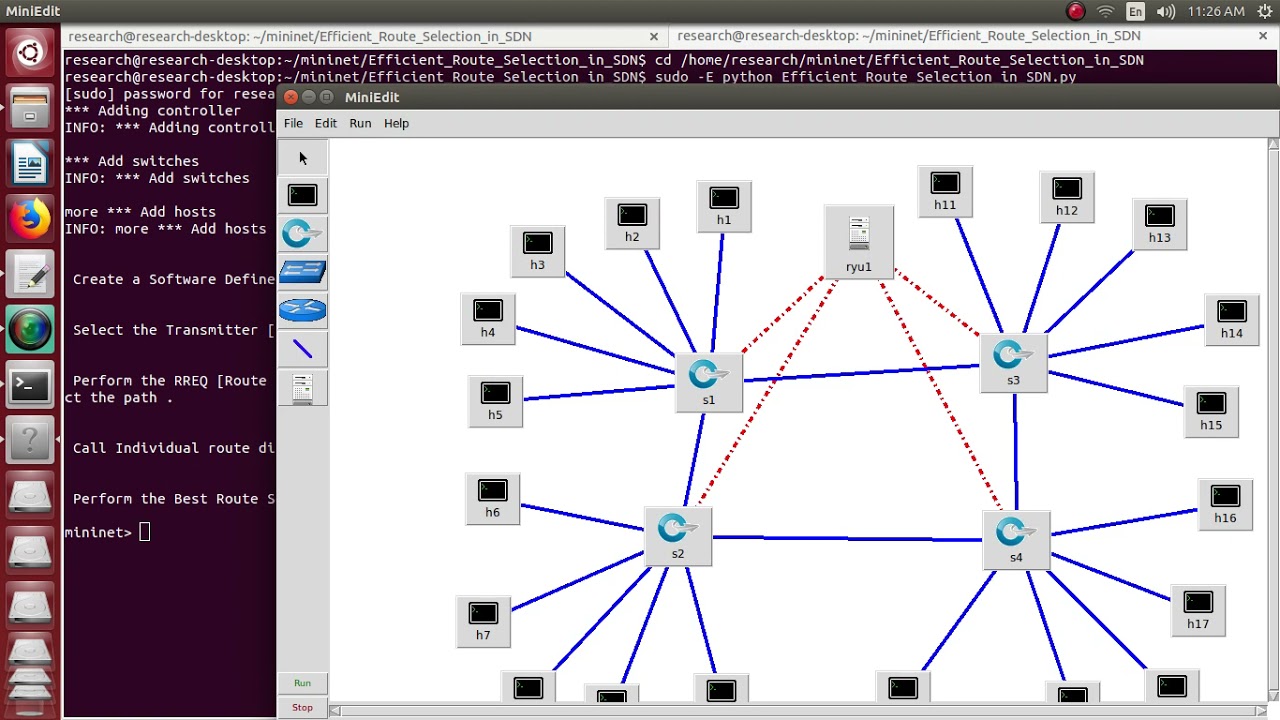 An Efficient Routing Selection in Software Defined Networks | Software Defined Networks Projects