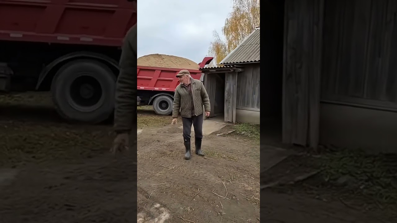 Дед спокойно стоял&hellip; пока песок не начал засыпать здание #shorts #funny #смех #смешныевидео