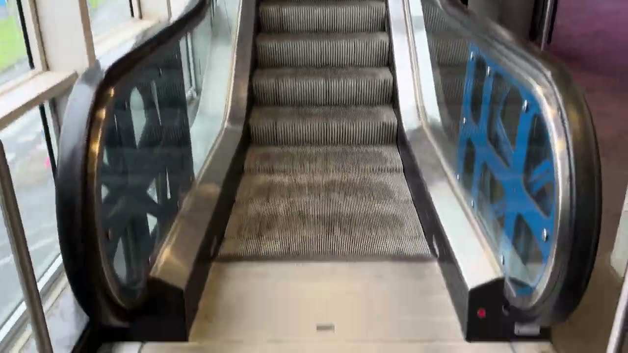 Rotterdam, Netherlands. 1x Kone Escalator ride at Maashaven Metro station - pt1/2