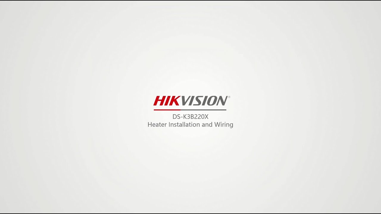 DS-K3B220X Heater Installation and Wiring