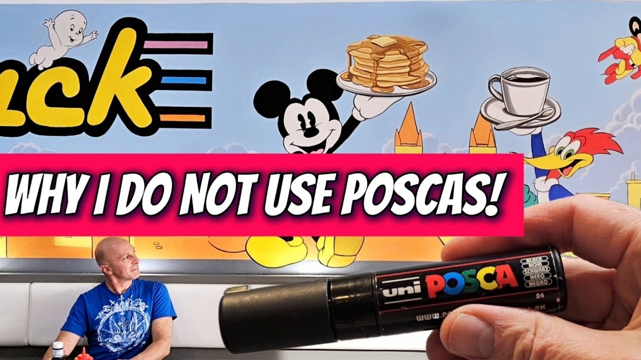 DO NOT use Posca Markers on wall Murals.. !