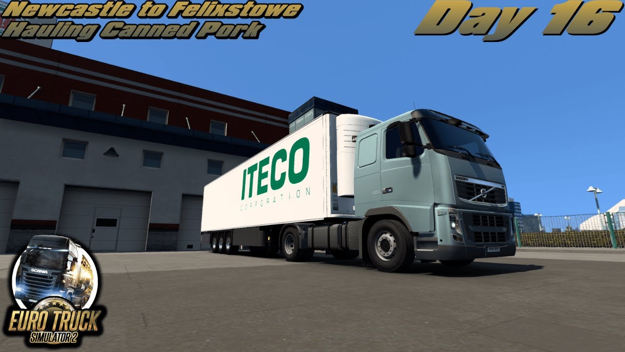 Day 16 Working As A Truck Driver! Newcastle to Felixstowe - Euro Truck Simulator 2