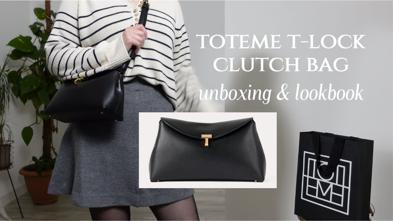 Toteme T-Lock Clutch bag - unboxing and lookbook