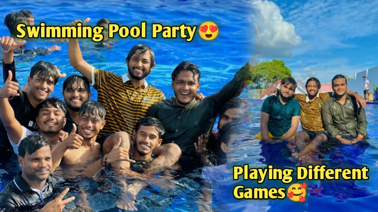 এই গরমে সব Team Member দের নিয়ে Pool এ গোসল করতে চলে গেলাম😍 Pool এর ভিতর খেললাম মজার সব Games🥰