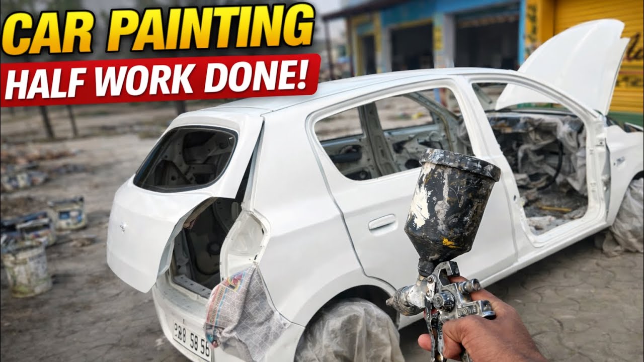 Car Full Paint – Half Work Done 🔥