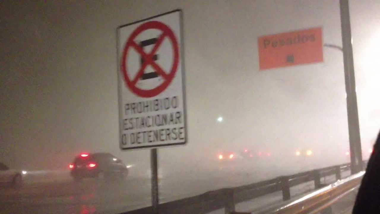 Tormenta en la autopista 25 de Mayo -  Buenos Aires 4/4/2012
