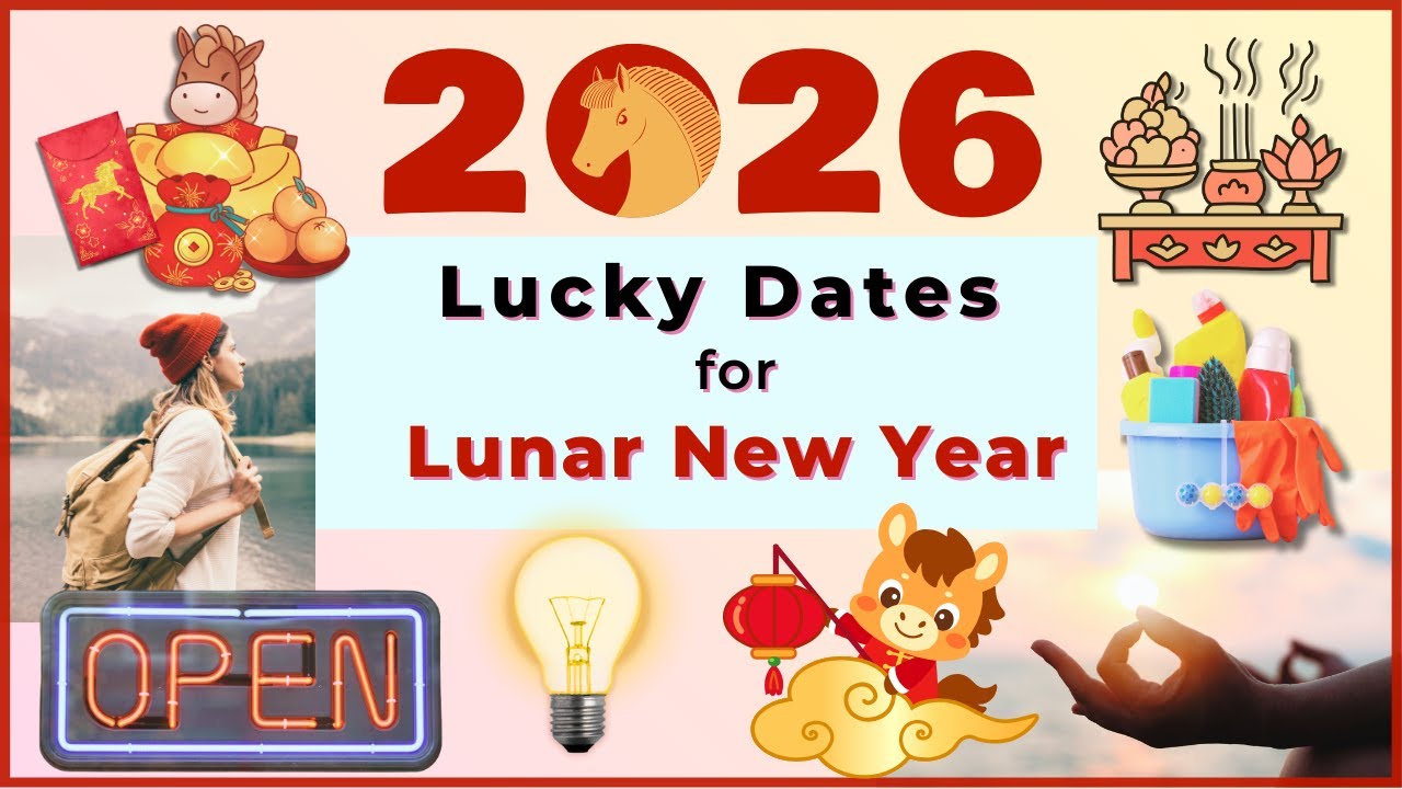 Preparing for 2026 Lunar New Year - lucky dates for travel, house cleaning, and starting a business