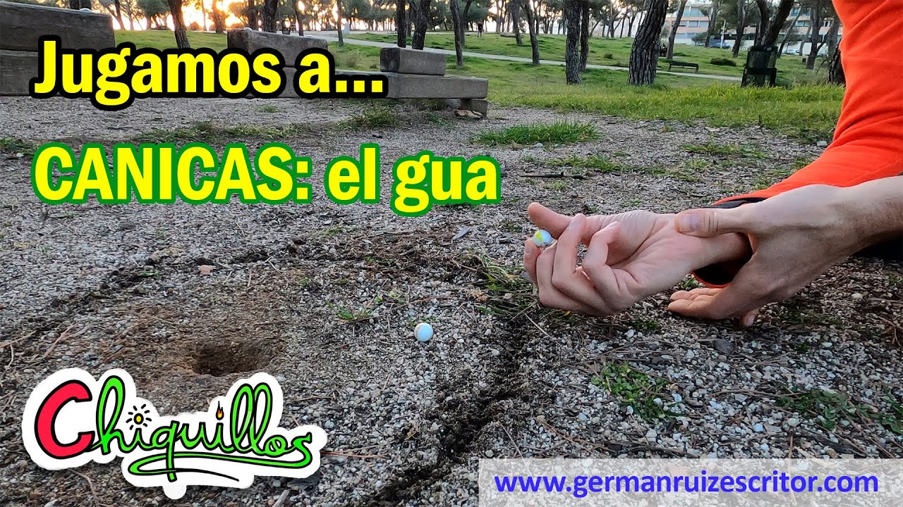 ⭕ LAS CANICAS - EL GUA 👉 ⚪, en la novela infantil CHIQUILLOS 📗