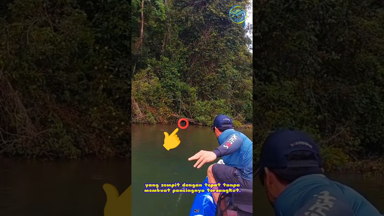 Terlihat keahlian pria pemancing ini pada spot tertentu