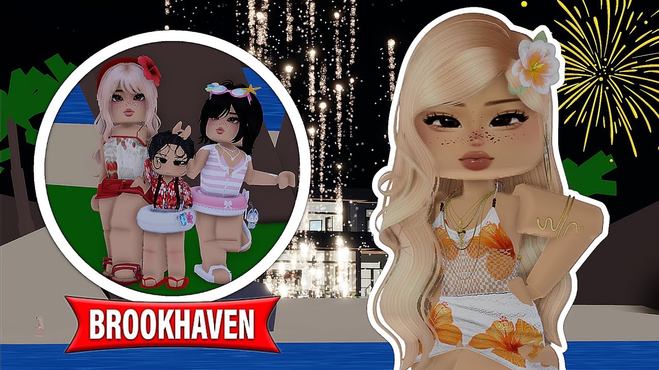 ANO NOVO COM MINHA FAMÍLIA 😍✨ no BROOKHAVEN RP 🏠