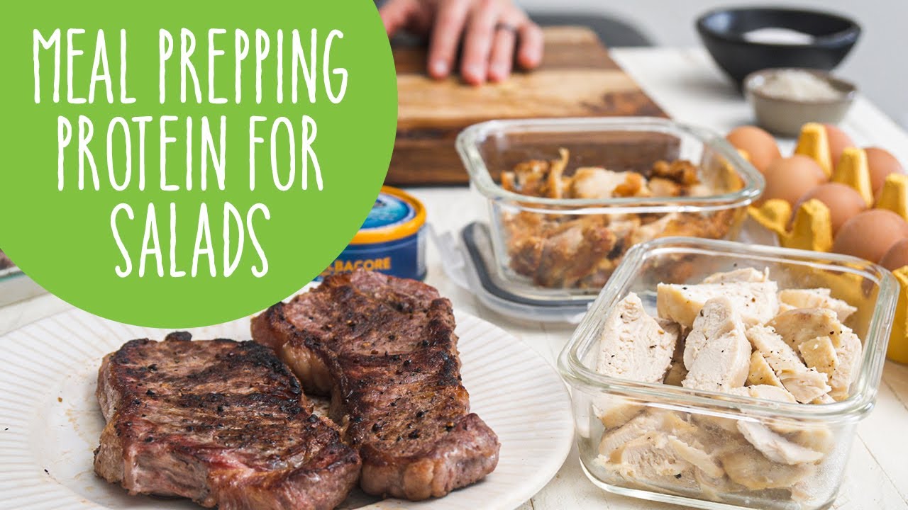 Meal Prepping Protein for Salads