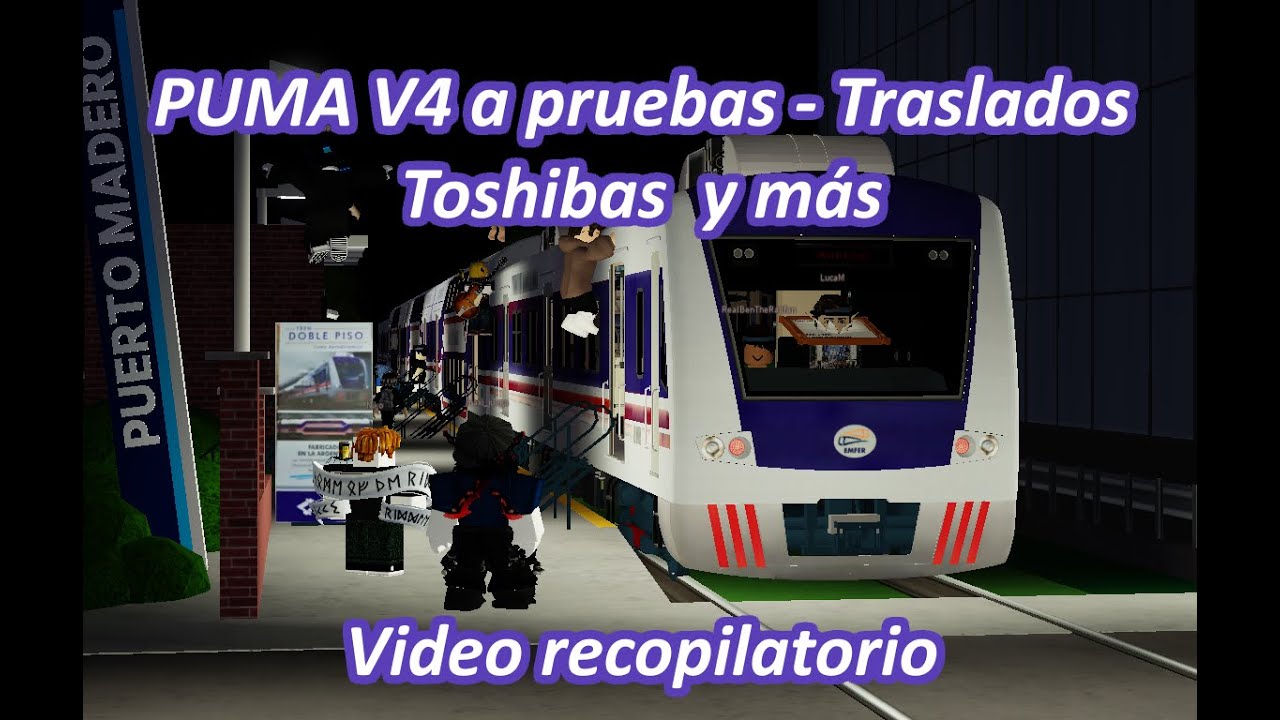 Toshibas, Pumas y trenes privados en Ferrocarril Sarmiento V2.3 [ROBLOX]