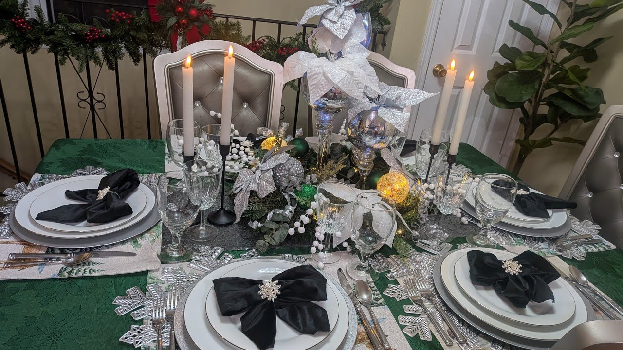 “Decorate My Christmas 2025 GLAM Dinner Table With Me ✨ Wait for the final look 👀”