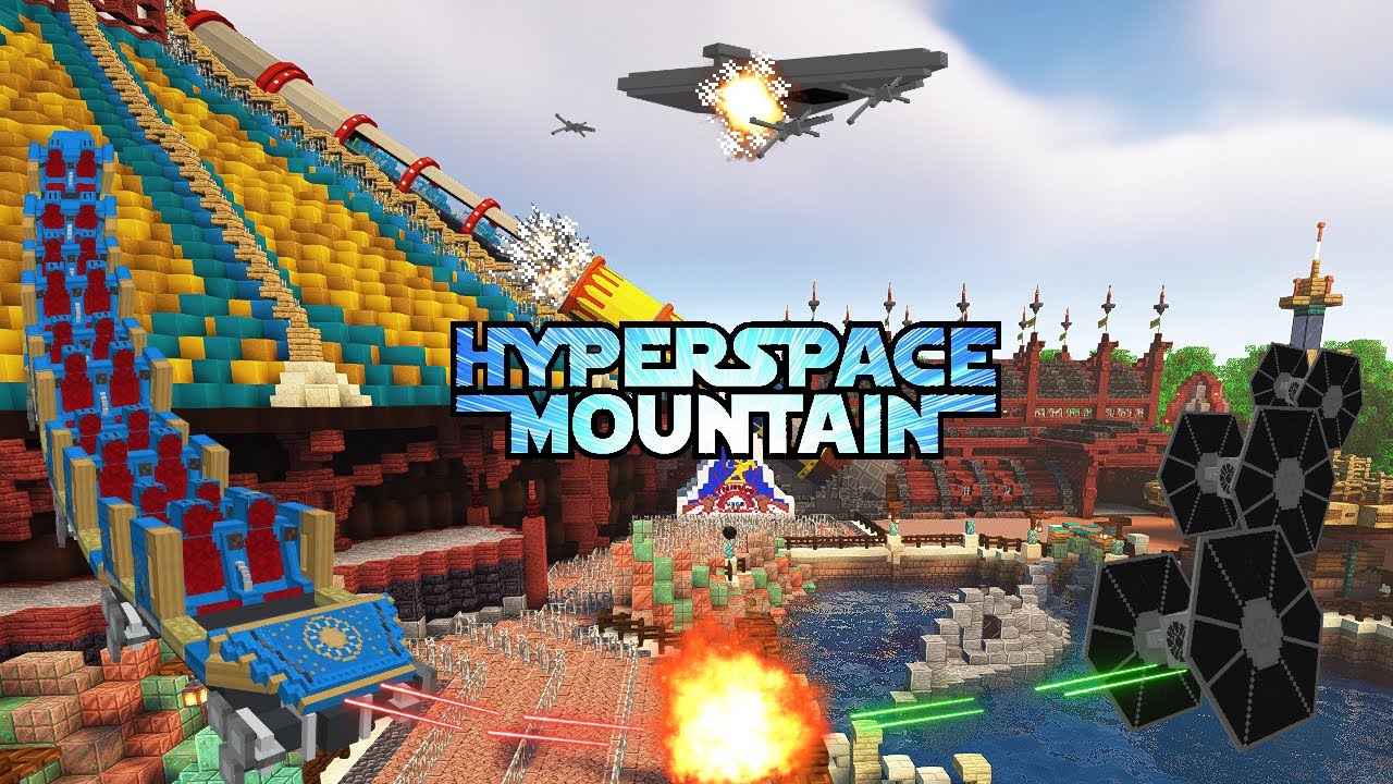 Hyperspace Mountain in Minecraft!