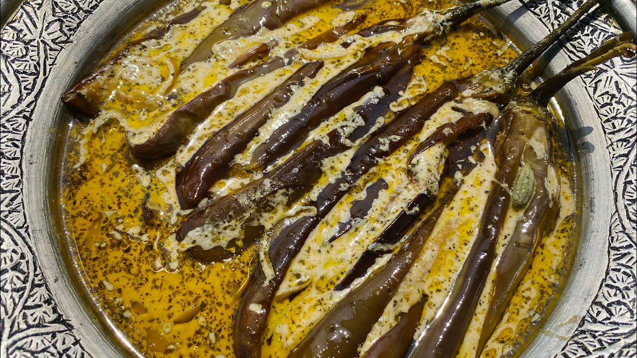 Wangan Yakhni | wazwan yakhni | brinjal curry | kashmiri wazwan baingan yakhni #kashmir #wazwaan