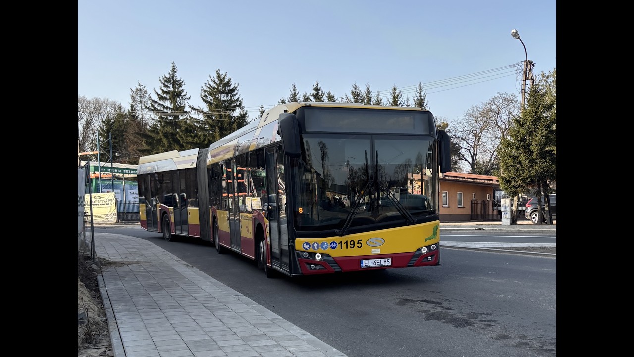 Solaris Urbino 18 IV #1195 MPK Łódź linia 53A kierunek Dw. Łódź Fabryczna